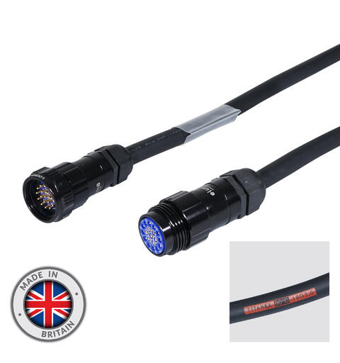 ELUMEN8 Socapex 19-Pin Male - Female Titanex 2.5mm Cable