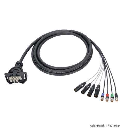 SOMMER MDGL-04/00-0120 Fan-out 1.2m. 4 x BNC og 4 x XLR han