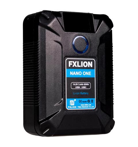 FXLION V-lock Nano One batteri 14.8V, 50Wh. D-tap, USB-A, USB-C inn/ut