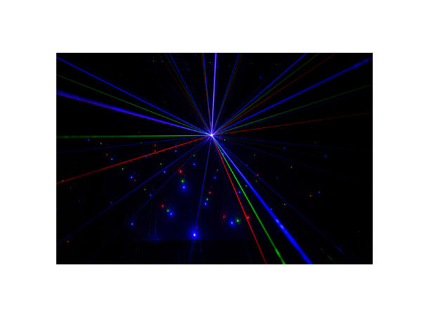 JB SYSTEMS Spyder-RGB Laser DMX, 120mW red, 50mW green, 300mW blue