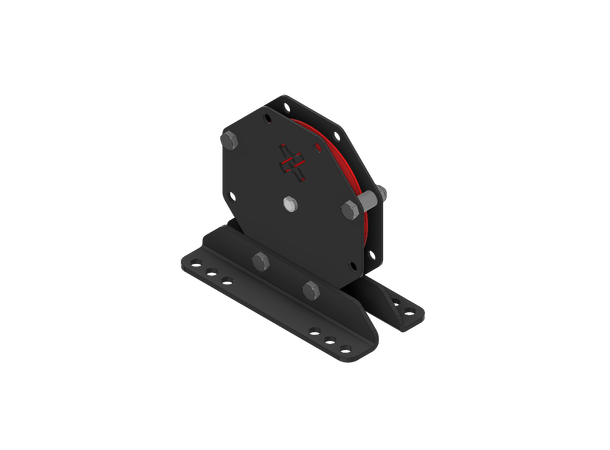 PSRIG Pulley with brackets 1-way, ELL300kg Ø125/150mm 