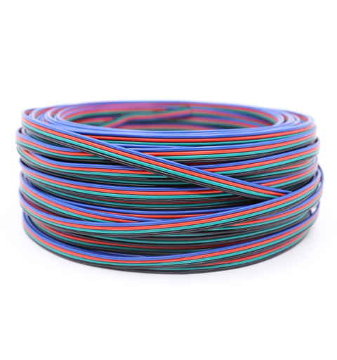 SBL 4-leder kabel for LED strip etc. Rull á 20 meter