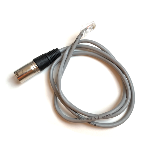 SBL DMX Adapterkabel 5pin han til RJ45 XLRm, for bruk med bl.a. SBL paneler