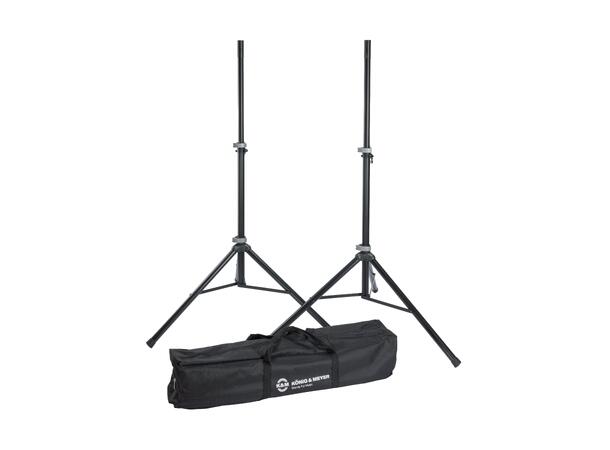 K&M 21459 Høyttalerstativ package WLL 40kg. Vekt: 5.88kg, H 1270/1930mm. 