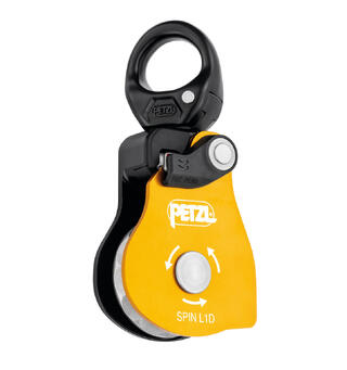 PETZL SPIN L1D Trinse Gul, for 8-13mm tau, med svivel