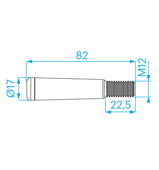 PROLYTE CCS7-704 Spigot M12 Gjenger