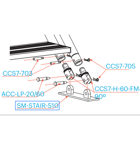 PROLYTE SM-STAIR EasyStair flex base Bunndel, u/koblinger