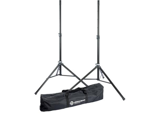 K&M 21449 Høyttalerstativ package WLL 40kg. Vekt: 5.88kg, H 1270/1930mm. 