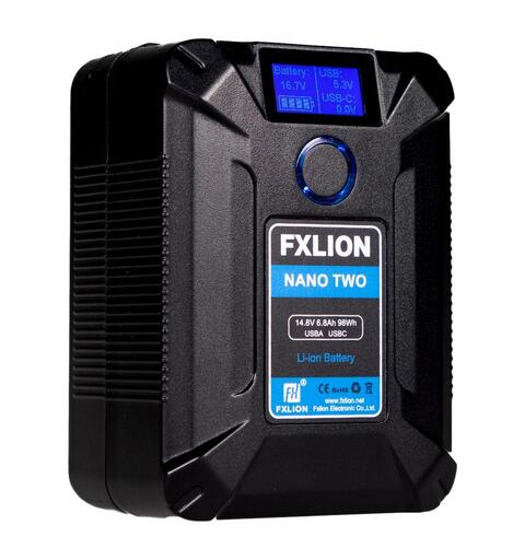 FXLION V-lock Nano Two batteri 14.8V, 98Wh. D-tap, USB-A, USB-C inn/ut