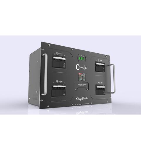 STAGESMARTS C-QUAD-63-2 PDU Powerlock inn. 4 x 63A ut