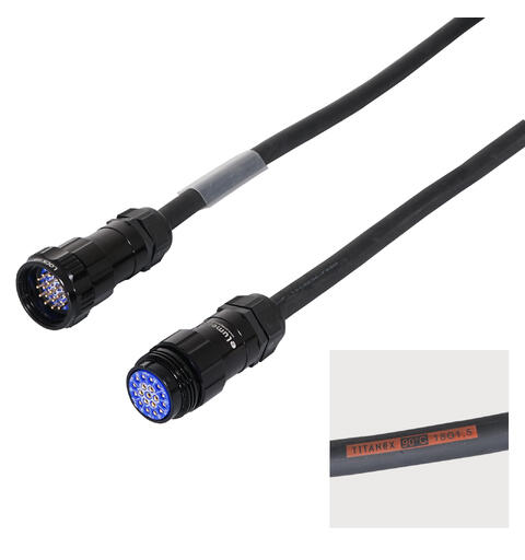 ELUMEN8 Socapex 19-Pin Male - Female Titanex 1.5mm Cable