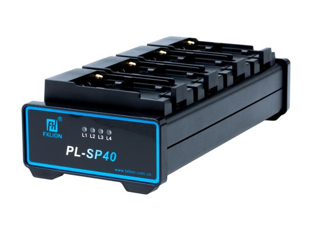 FXLION PL-SP40 quad lader for NP-F/D54 For Sony NP-F og Panasonic D54 serie