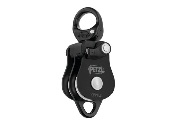 PETZL SPIN L2 Double pulley WLL 800kg, Ø7 - 13mm Tau, Sort