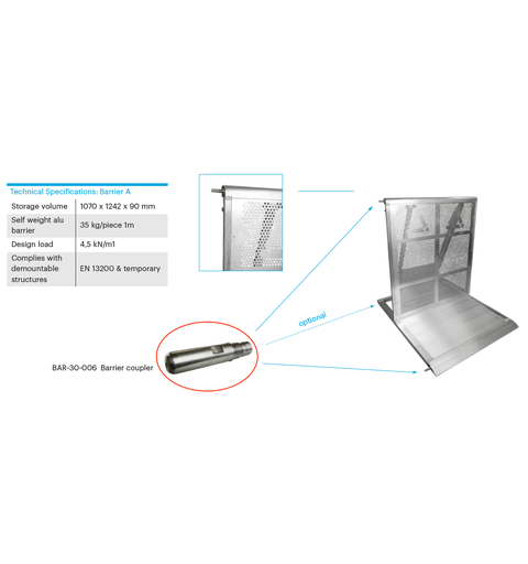 PROLYTE BAR-30 Barrikadekobling Avtagbar