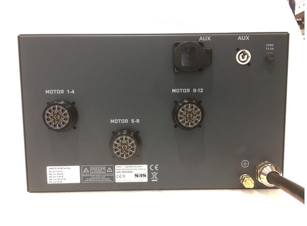 SRS AHD12-DV motorstyring DC, 12ch 6U, 400V 63A inn,  3 x Socapex+Link 