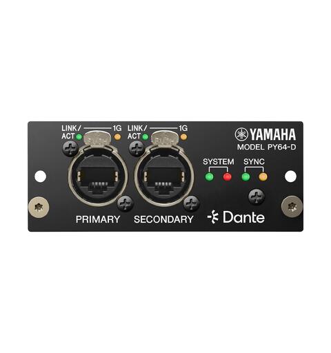 YAMAHA PY64-D Dante interface Card 64 I/O, Til DM7