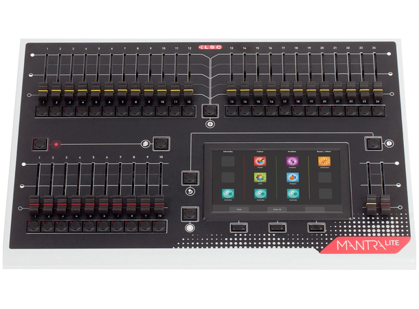 LSC MANTRA Lite Lyskontroll 24 fixt, 10 Playback, Multitouch, ArtNet 