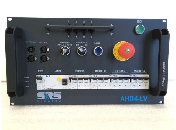 SRS AHD4-LV  motorstyring LVC, 4ch 6U,  400V 32A inn,  rekkeklemme+Link 