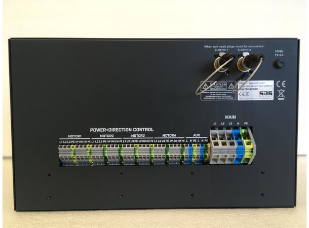 SRS AHD4-LV  motorstyring LVC, 4ch 6U,  400V 32A inn,  rekkeklemme+Link 