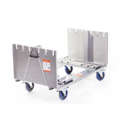 ADMIRAL Stage deck dolly 1m, unassembled 4 x Swivel castor 125mm with brake