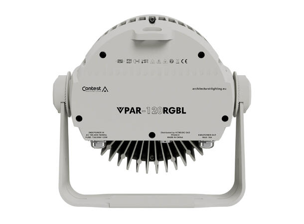 CONTEST VPAR-120 LED PAR IP66 12 x 20W RGBL LED, 25°, Hvit