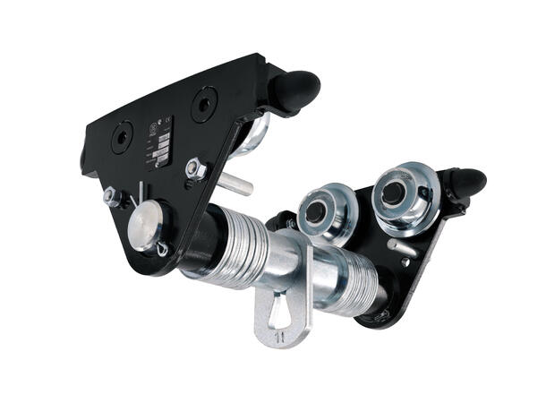 PSRIG Beam trolley, 1000kg Sort, flensbredde 50 -226mm 