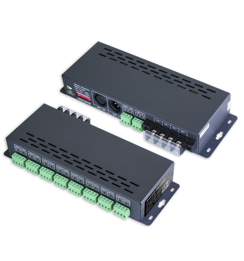 LTECH LT-880-700 CC DMX/RDM Decoder In: 12 - 48Vdc, Out 3 - 46V, 16 x 700mA