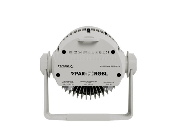 CONTEST VPAR-70 LED PAR IP66 7 x 20W RGBL LED, 25°, Hvit