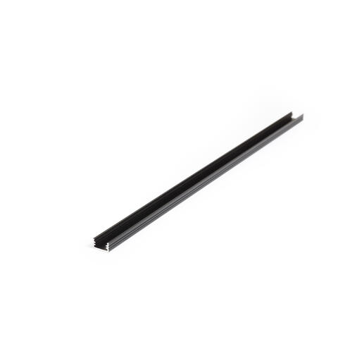 TOPMET Aluprofil SLIM8_C2 12,2x7mm 2m, Sort, Opal click diffusor