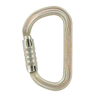 PETZL Vulkan Karabinkrok med Triactlås 45kN, Stål, Gold
