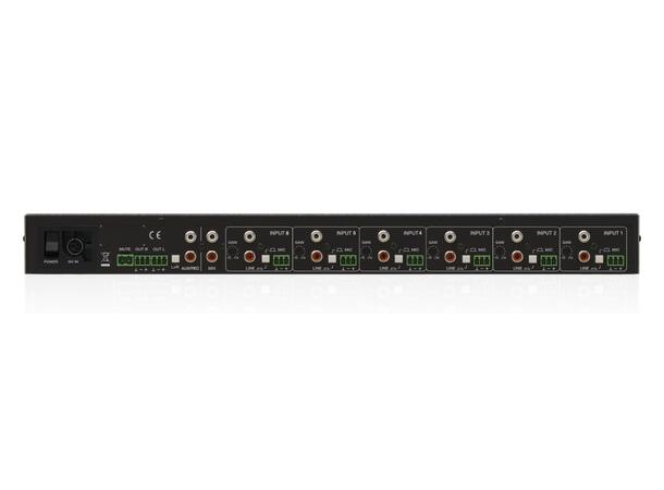 ECLER SAM612T Rackmikser 6 In, 2 Out, 1U 