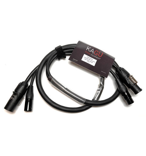 KAGU Hybridkabel DMX, XLR/True1, 1m 3 x 2.5mm², XLR M/F 5pin, True1 M/F