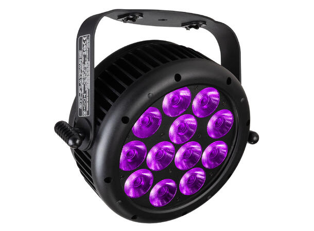 BRITEQ BTI-Flatpar 12 LED Par, IP65 12 x 20W RGBAL LED, 17°, WDMX 