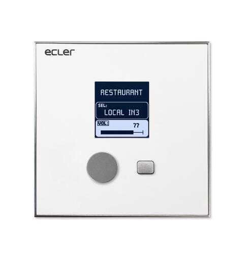 ECLER eMCONTROL1 Veggpanel-kontroller HUB zone control, CAT5