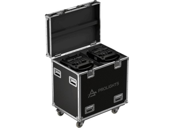 PROLIGHTS FCLMUSEP70 Flight case for 2 pcs of MUSEP70CTP 