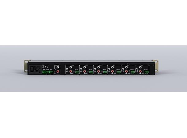 ECLER SAMI-702BT Rackmikser 7 In, 2 Out, Bluetooth, 1U 