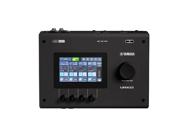 YAMAHA URX22 Lydkort 4 Inn, 2 Ut, USB-C, Touch, Sort 