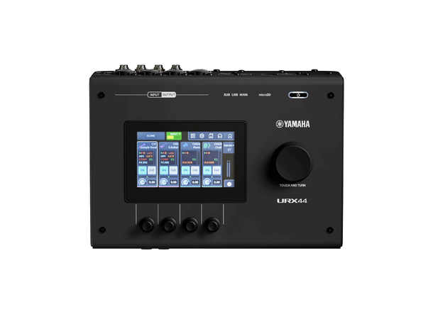 YAMAHA URX44 Lydkort 6 Inn, 4 Ut, USB-C, Touch, Sort 
