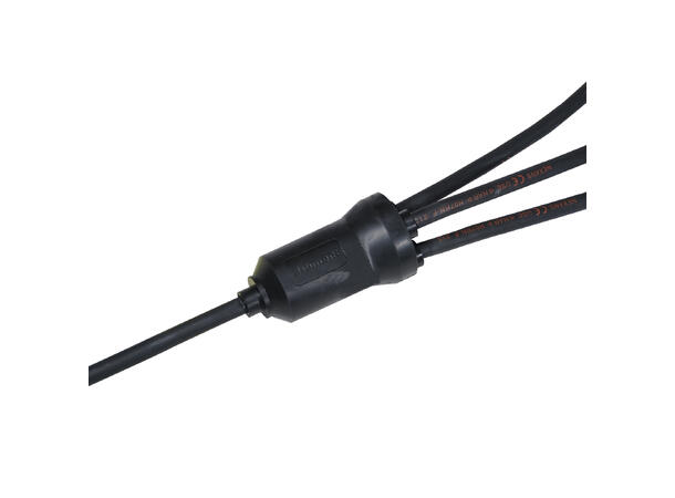 ELUMEN8 Moulded Y Split, 2 Way 0.5m Tail 2.5mm2 Bare Ends 