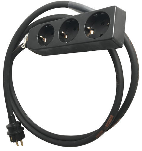KAGU Nettkabel med 3x Schukouttak HO7RN-F kabel
