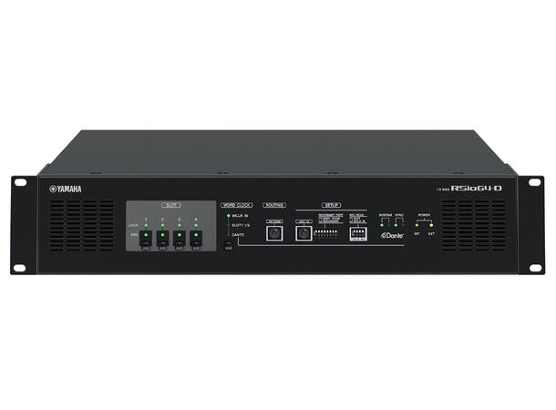 YAMAHA RSIO64-D I/O Rack I/O Rack. 64/64 Dante, Mini-YGDAI 