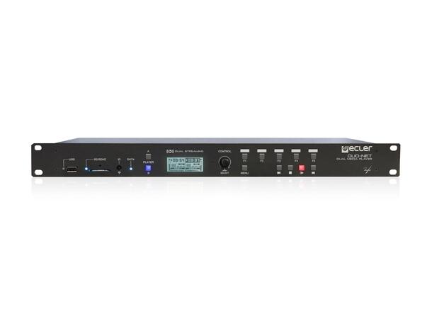 ECLER DUONET PLAYER Dual Audio Player 2 x Streaming server, DLNA, AirPlay 