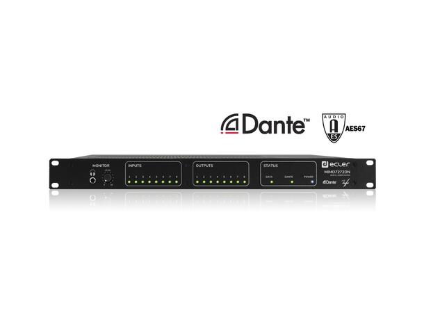 ECLER MIMO7272DN Digital matrise 8 x 8 Analouge, 64 Dante 