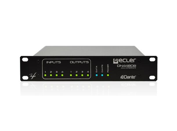 ECLER DN44BOB Dante Interface 4 x 4 Dante I/O, 4 x GPI 