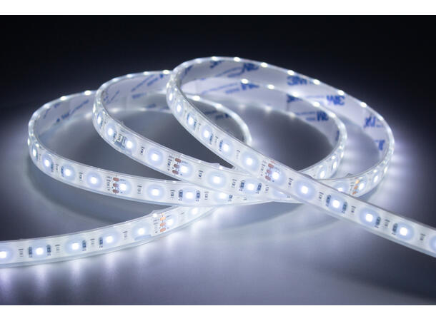 SBL 24V Blålys tape 10W/m, 445nm+5000K 8m, CV,120 LED/m, CRI >90, IP20 