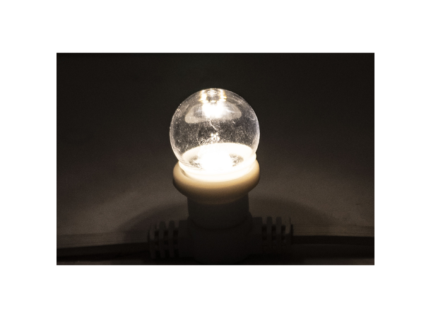 SHOWGEAR G45 LED Pære E27 2W, Dimbar, Klar Plast 