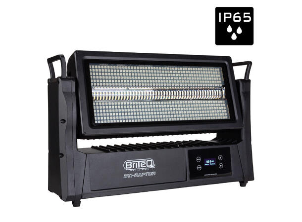 BRITEQ BTI-RAPTOR Moving strobe, IP65 144x5W CW, 576 RGB LED, Frost 