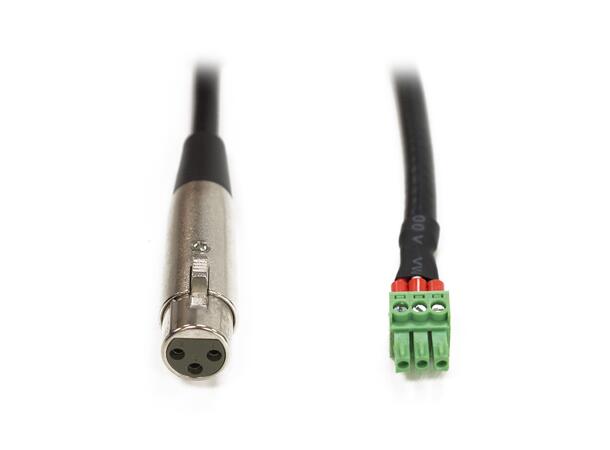 ECLER CNXXLRFEB Kabel 0.5 m, Euroblock–XLR female 