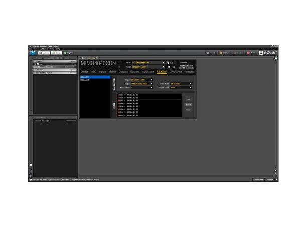 ECLER MIMO4040CDN Digital matrise 8 x 8 Analouge, 32 Dante 