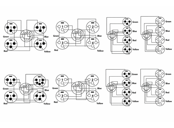 KAGU CAT til 4 x XLR han interface 4 x 3 pin XLR han for audio 